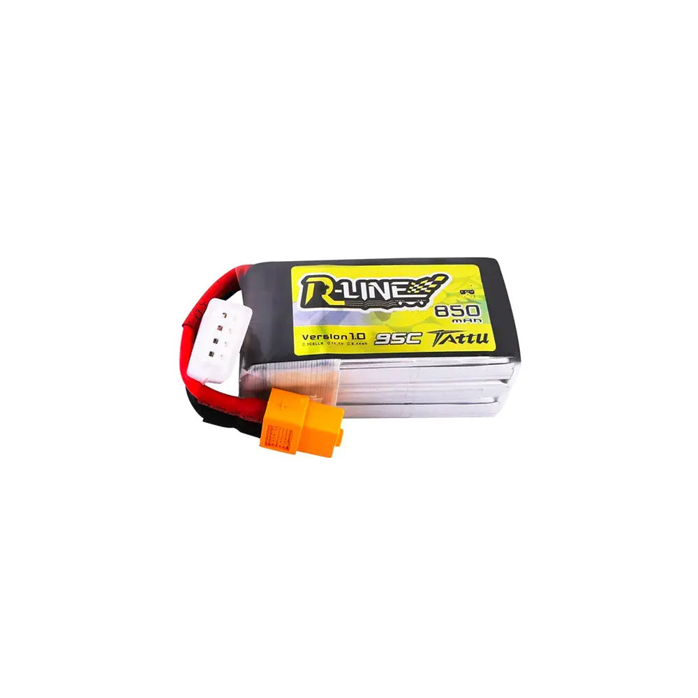 Tattu Batteria Lipo 4S 95C 14.8V 850mAh XT60 Per Drone FPV 100-180 – Garanzia 180 Giorni