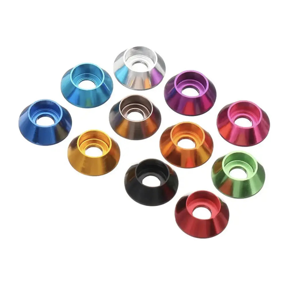 Rondelle a coppa M3 in alluminio per viti a testa esagonale (10 pz)