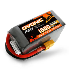 2× Ovonic 120C 6S 1600mAh 22,2V XT60