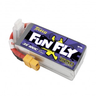 Tattu Funfly Series 1550mAh 11.1V 100C 3S1P Lipo Battery Pack with XT60 plug Drone24Hours