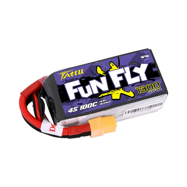 Tattu Funfly 1300mAh 14,8 V 100C 4S1P XT60 Drone24Hours