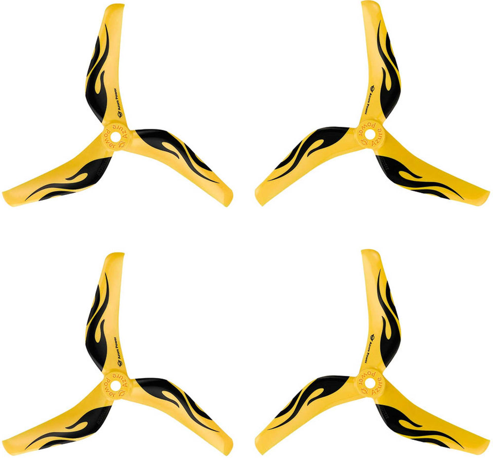 Azure Power 5150 – Eliche FPV Racing 5.1" Tripala Yellow