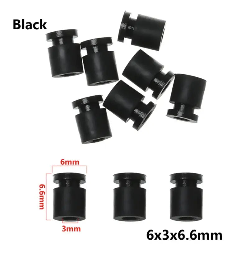Antivibranti in gomma M3 6x3x6.6 mm per FC F4/F7 (10 pz)