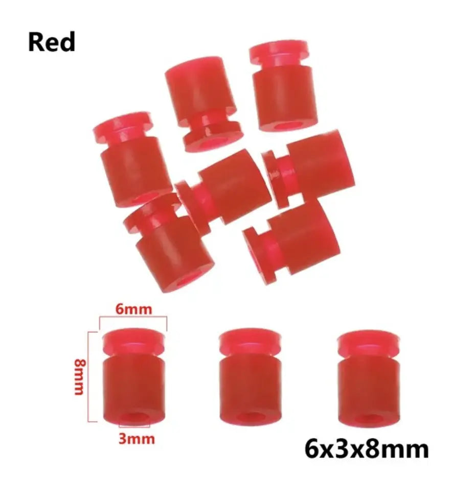 Antivibranti in gomma M3 6x3x8 mm per FC F4/F7 (10 pz)
