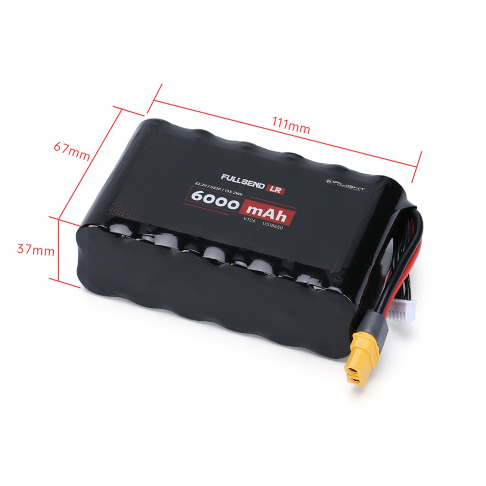 FULLSEND LR VTC6 18650 6S2P 6000mAh 22,2V - XT60 Drone24Hours