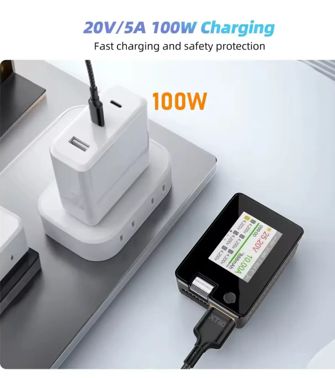 Cavo USB‑C a XT60 100W PD Drone24Hours