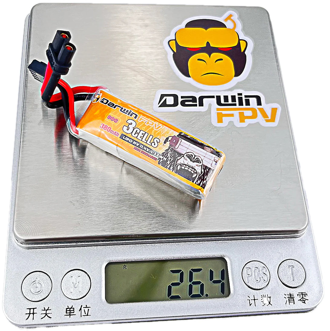 DarwinFPV 380mAh 3S 11.4V 60C Drone24Hours