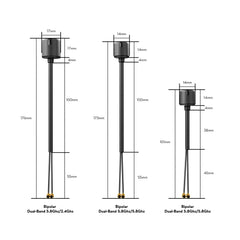 Flywoo antenna DJI 03 Bipolar Dual‑Band Antenna V2