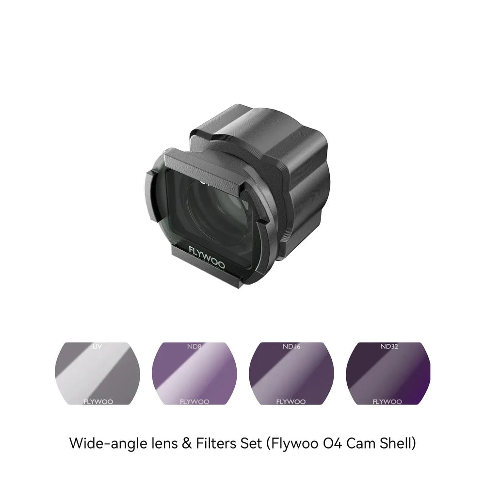 Lente grandangolare 155° Flywoo per DJI O4 con filtri UV e ND