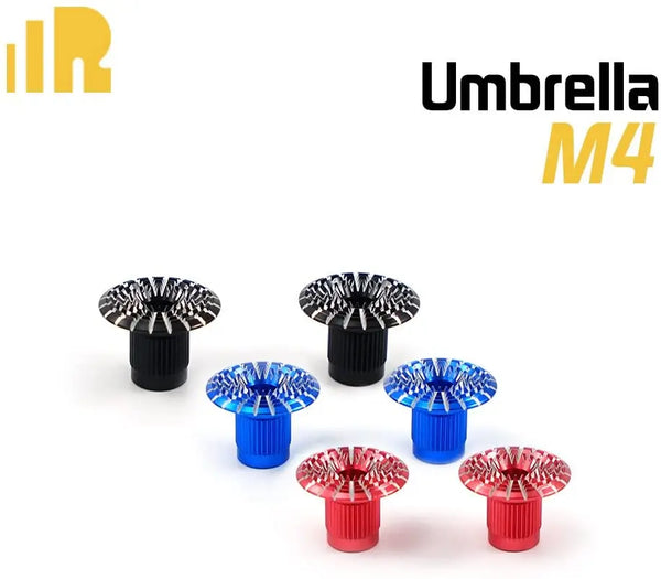 FrSky Vantac M4 4mm CNC alluminio giunto cardanico Stick Ends Trasmettitore Stick Cap Ombrello Frsky