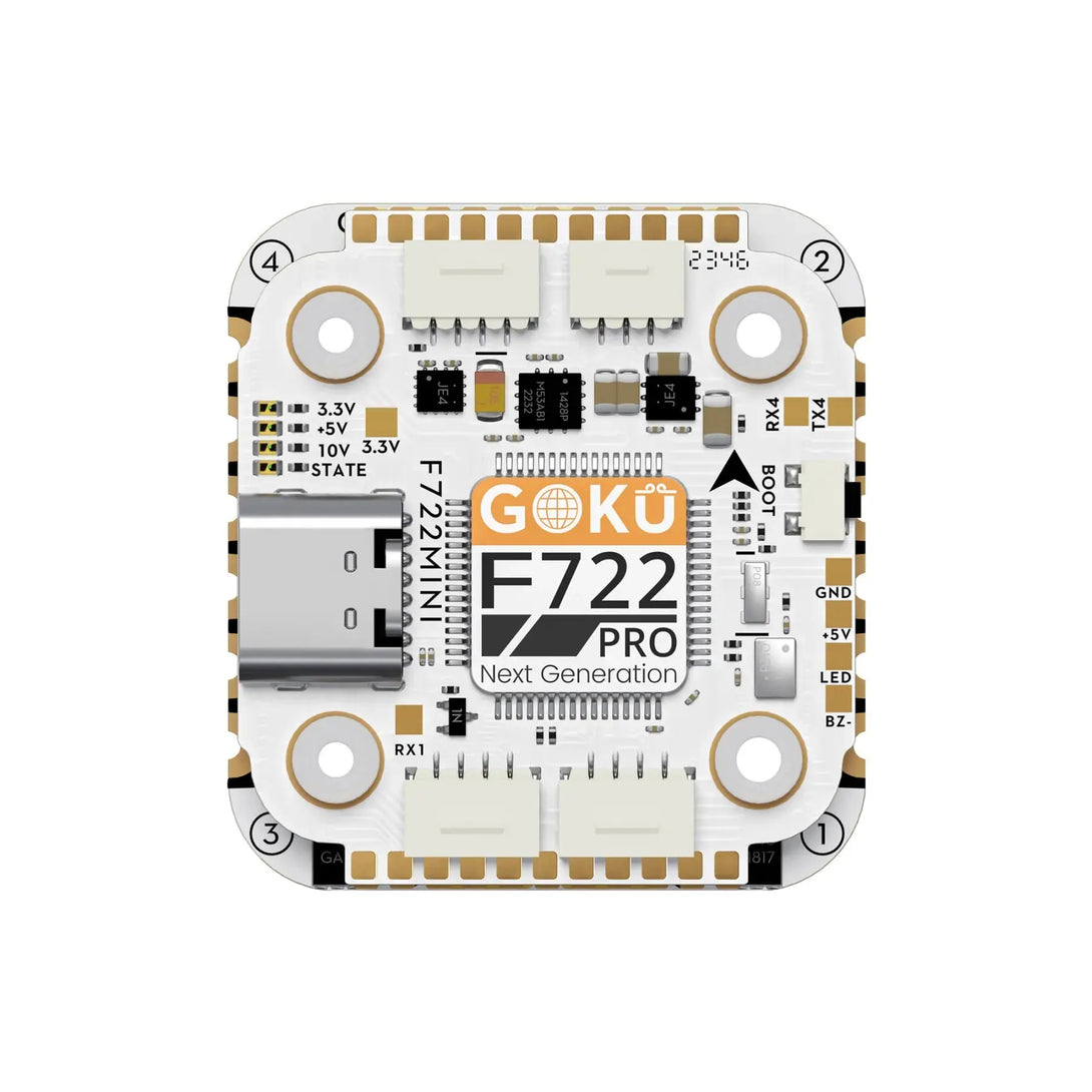 GOKU F722 Pro Mini V2 Stack 20×20 mm, FC STM32F722 + ESC 45 A Flywoo