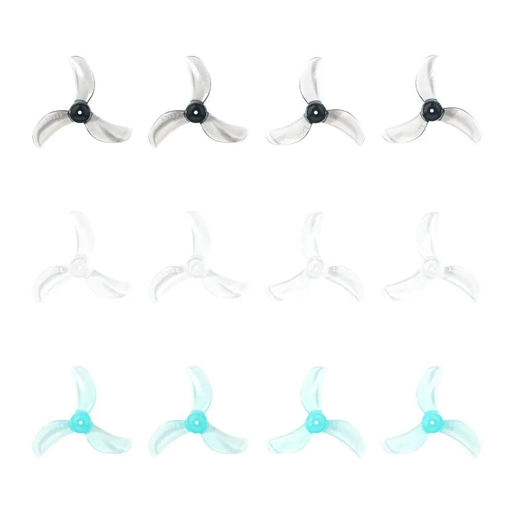 Eliche FPV Gemfan 1208 a 3 pale albero 1,0 mm (12 pz)