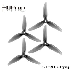 HQProp 5.1X4.1X3 (2CW+2CCW)-Polycarbonate-POPO (GREY)