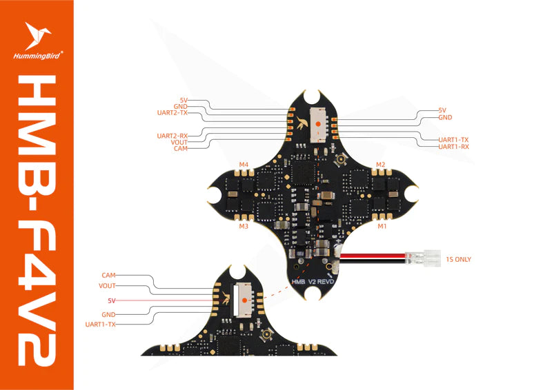 NewBeeDrone HummingBird F4 V2 BNF/ELRS Drone24Hours