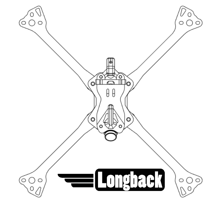 Switchback PRO Frame Kit (Longback) - Championship Teal Drone24Hours