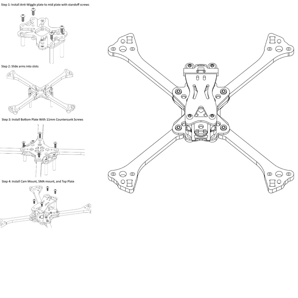 Kit telaio Switchback classico Drone24Hours