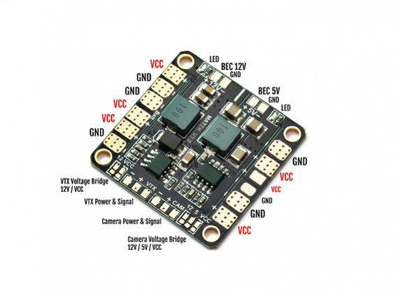 Matek Mini Power HUB Power Distribution Board-BEC 5 -12V-VTX Drone24Hours