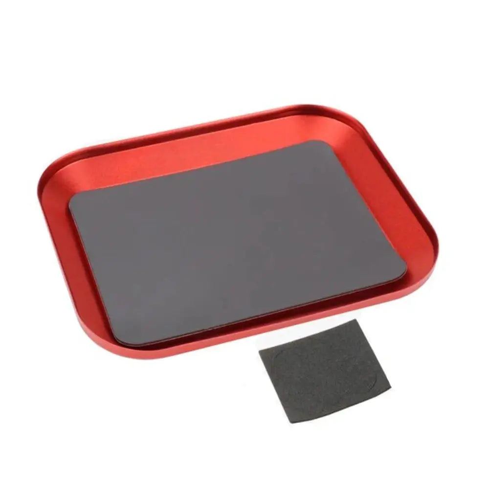 Vassoio magnetico per viti in alluminio 108x88 mm