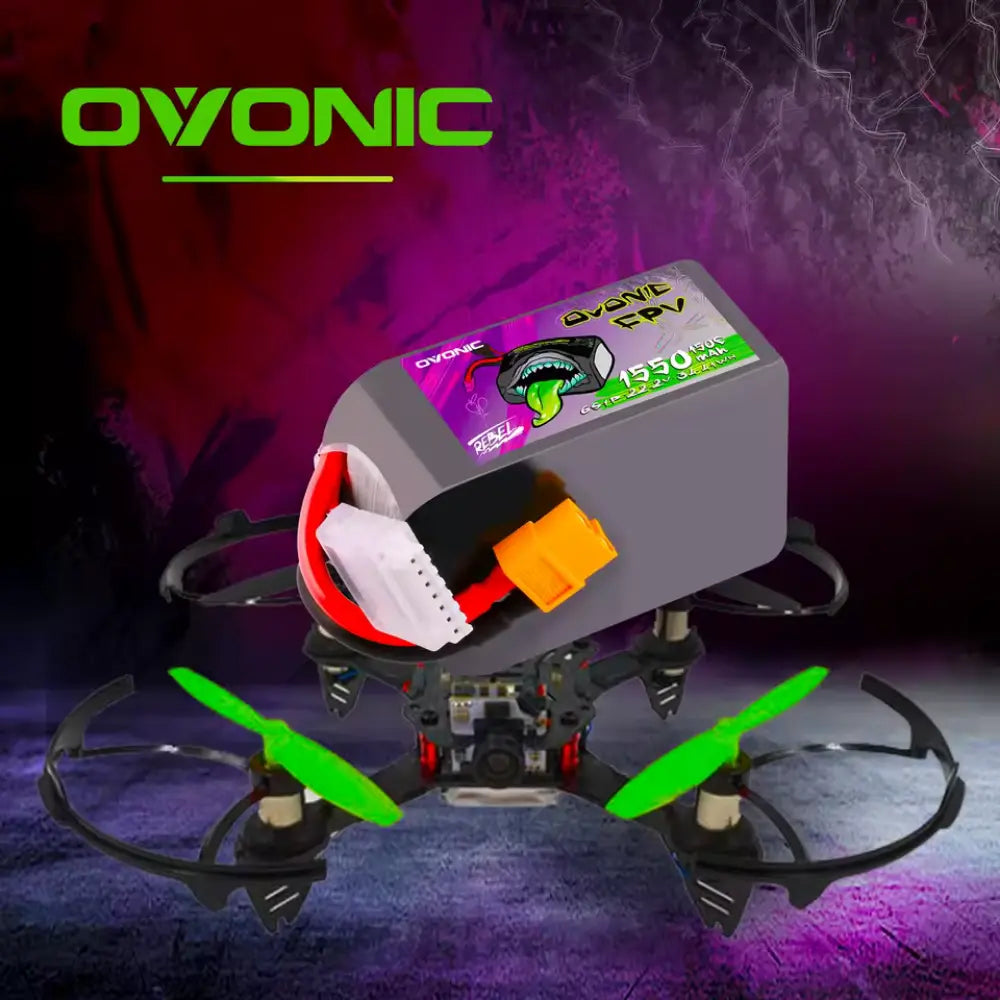 OVONIC 6S 1550mAh 150C 22,2V LiPo – 2 Pezzi ovonic