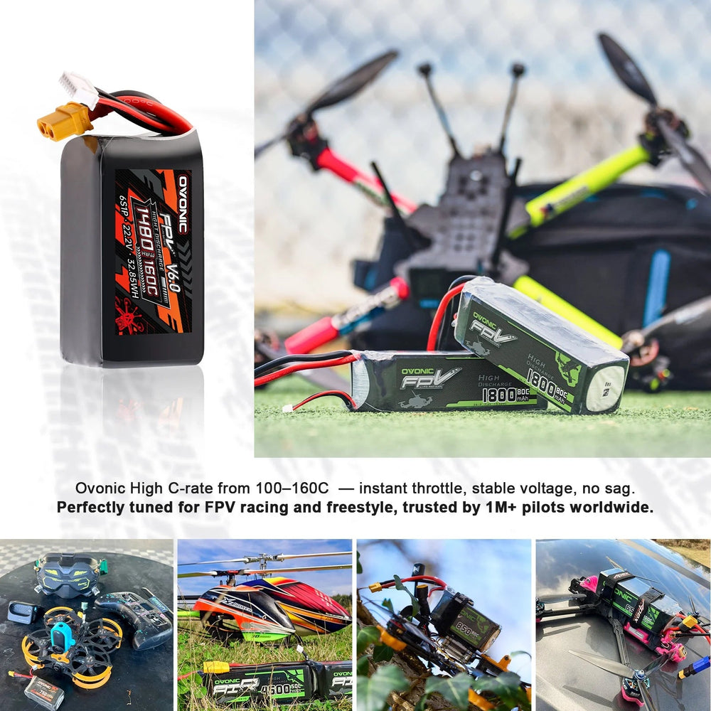 Ovonic 160C Ultra Ovonic 6S 1480mAh XT60