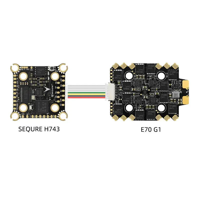 SEQURE H743 & E70 G1 Stack – ESC-70A  4‑8S (MPU6000-STM32H743/AM32) sequre