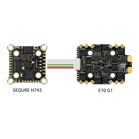 SEQURE H743 & E70 G1 Stack – ESC-70A  4‑8S (MPU6000-STM32H743/AM32)