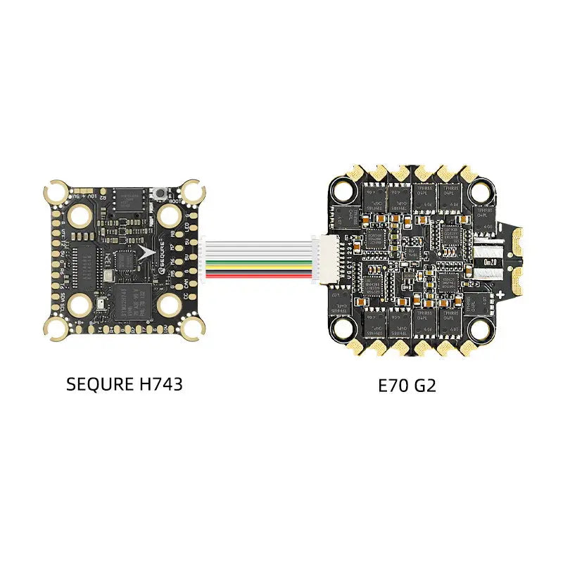 SEQURE H743 & E70 G2 Stack –70A 4‑8S (MPU6000-STM32 /AM32) sequre