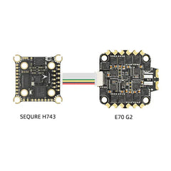 SEQURE H743 & E70 G2 Stack –70A 4‑8S (MPU6000-STM32 /AM32)
