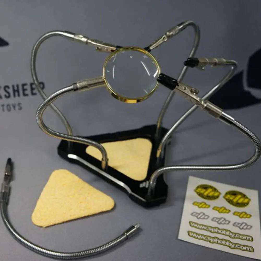 STP SOLDERING STATION WITH MAGNIFYING GLASS