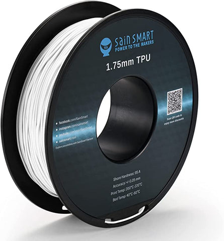 SainSmart Flexible TPU 3D Printing Filament, 1.75mm, 0.8kg, Dimensional Accuracy +/- 0.05mm 