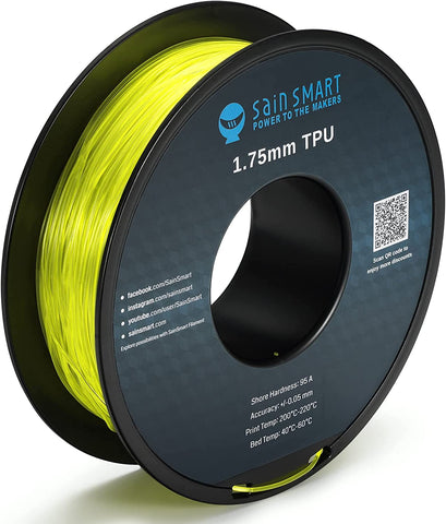 SainSmart Flexible TPU 3D Printing Filament, 1.75mm, 0.8kg, Dimensional Accuracy +/- 0.05mm 