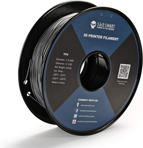 SainSmart Flexible TPU 3D Printing Filament, 1.75mm, 0.8kg, Dimensional Accuracy +/- 0.05mm 