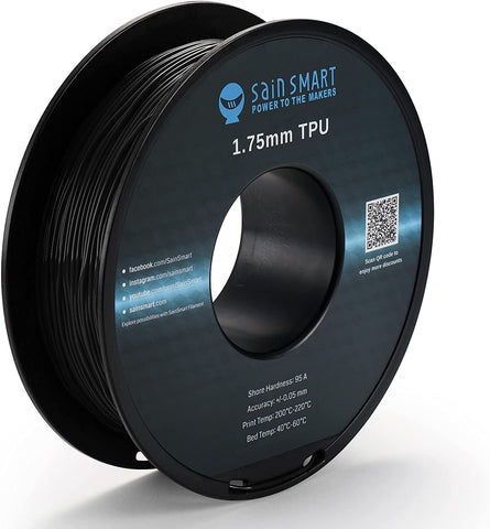 SainSmart Flexible TPU 3D Printing Filament, 1.75mm, 0.8kg, Dimensional Accuracy +/- 0.05mm 