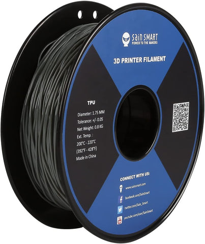 SainSmart Flexible TPU 3D Printing Filament, 1.75mm, 0.8kg, Dimensional Accuracy +/- 0.05mm 