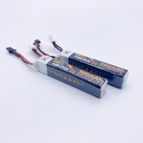 NewBeeDrone Nitro Nectar Gold 300mAh 2S HV LiPo GNB27 (2 batterie) Drone24Hours