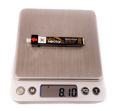 Batteria NewBeeDrone Nitro Nectar Gold 300mAh 1S HV LiPo