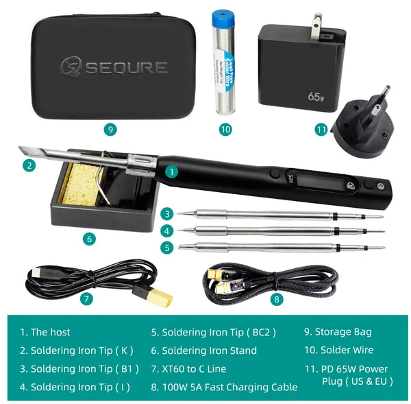 Sequre S99 Soldering Iron kit 4tips sequre