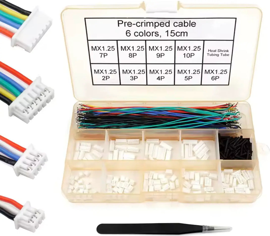 Set connettori PicoBlade 1,25 mm compatibili Pixhawk Drone24Hours