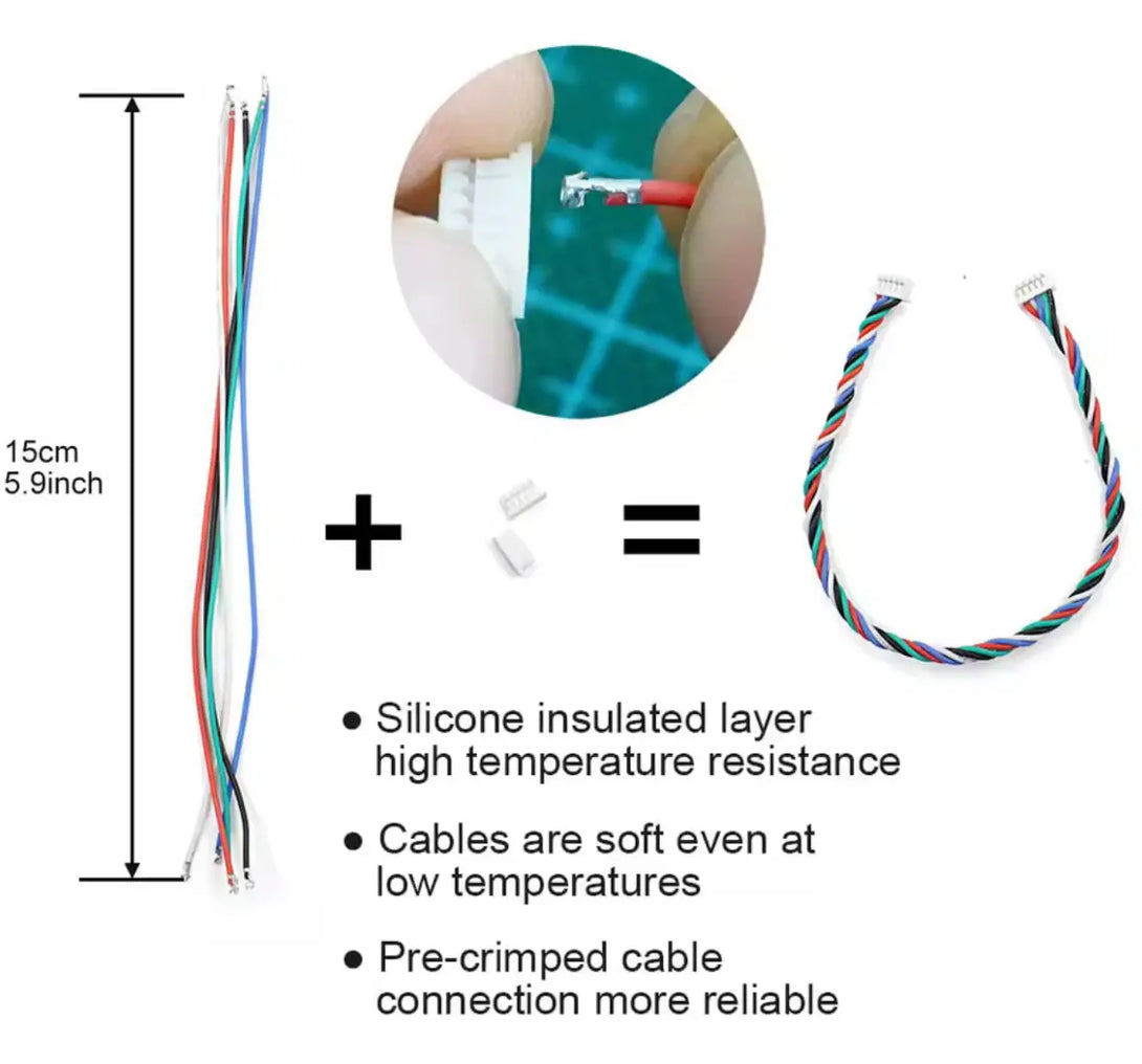 Set connettori PicoBlade 1,25 mm compatibili Pixhawk Drone24Hours