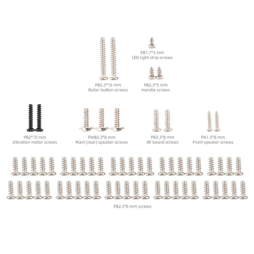 Set di viti esterne e set di viti interne per TX16S e TX16S MKII Drone24Hours