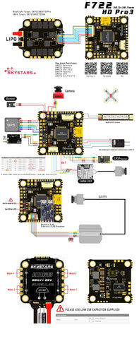 Skystars F7HD PRO3 OSD KO60 60A 128K Blheli_32 3-6S 30.5mm