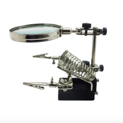 Hand Soldering Tool with Magnifying Glass