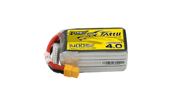 Tattu R-Line Version 4.0 1400mAh 22.2V 130C 6S1P XT60 Drone24Hours