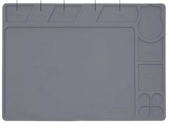 Tappetino Silicone 350×250 mm grigio sequre