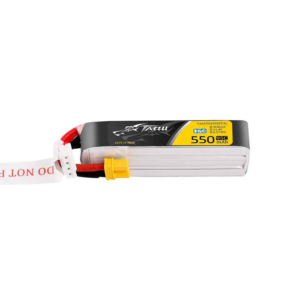 Tattu 550mAh 11.4V 95C 3S HV long pack