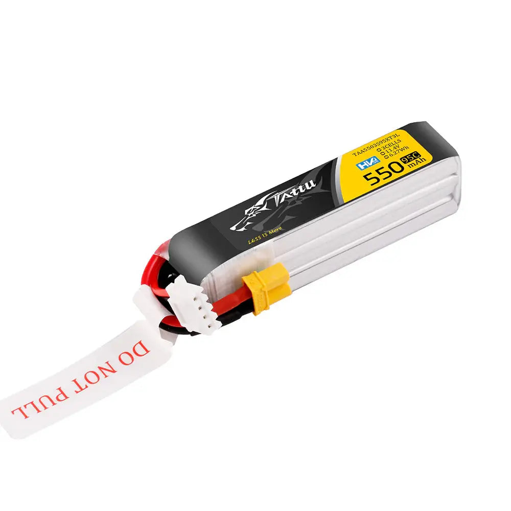 Tattu 550mAh 11.4V 95C 3S HV Tattu & Gens Ace