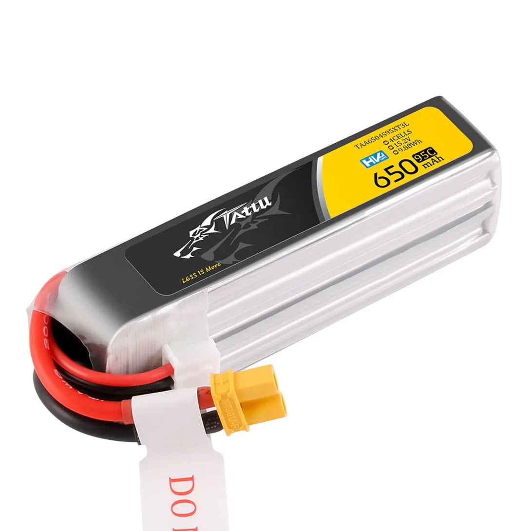 Tattu 650mAh 4S 15.2V 95C long pack Tattu & Gens Ace