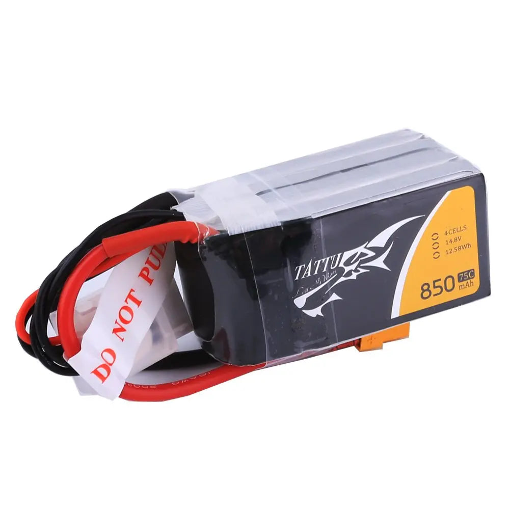 Tattu 850mAh 75C 4S 14.8V XT60 Tattu & Gens Ace