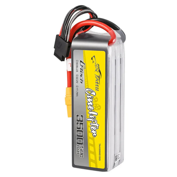Tattu G-Tech 3500mAh 22.2V 150C 6S1P XT90 Tattu & Gens Ace