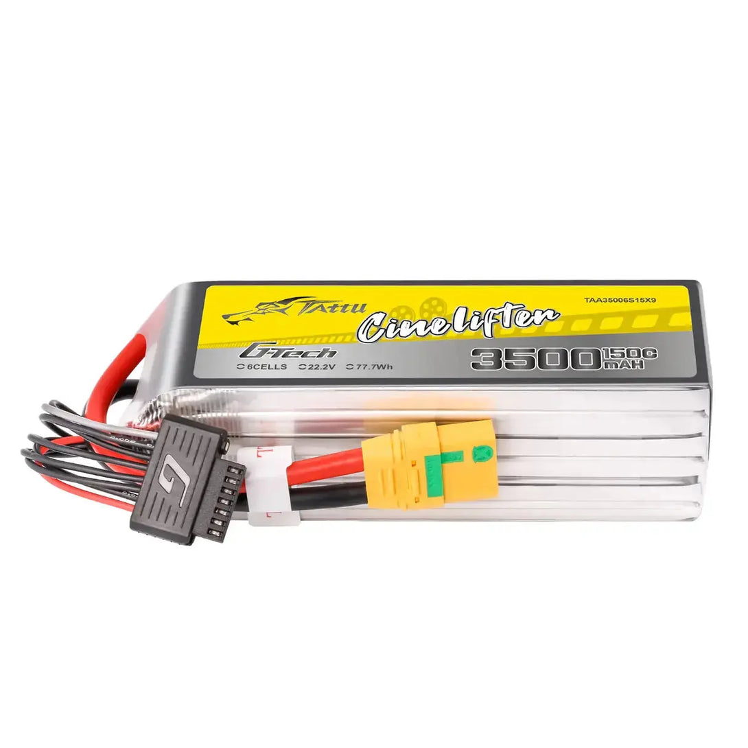 Tattu G-Tech 3500mAh 22.2V 150C 6S1P XT90 Tattu & Gens Ace